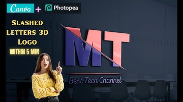 Create a Slashed Letters 3D Logo on Canva - Quick Tutorial
