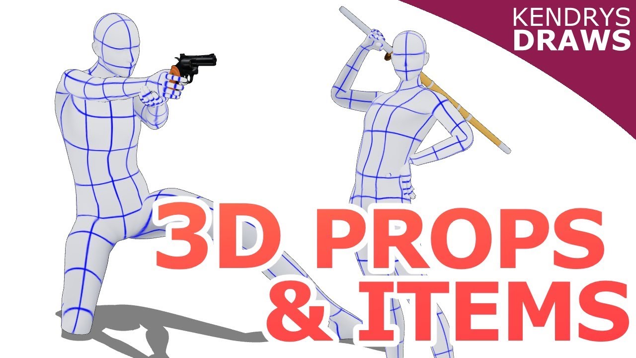 3d Props Items Clip Studio Paint Sketch Up Youtube