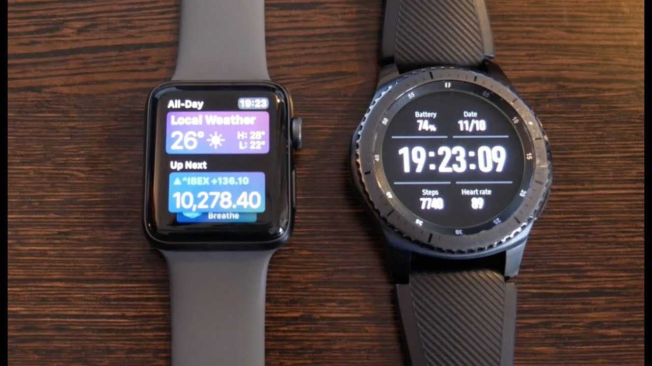 galaxy watch 42mm vs apple watch