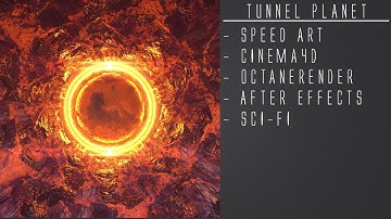 Tunnel Planet | Speed Art | Cinema4D/Octane Render