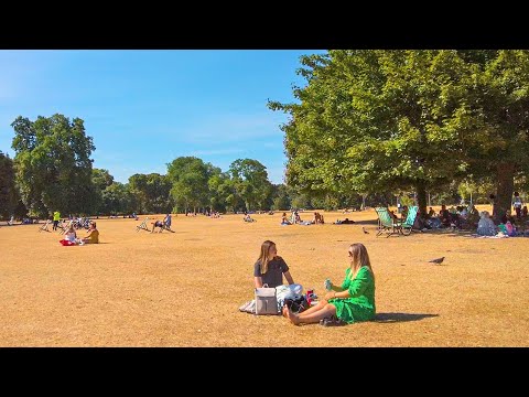 London ‘Parched Parks’ Summer Walk - Hyde Park to the Serpentine ‘Black Chapel’ Pavilion