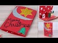 Easy ! DIY 3D Christmas Pop Up Card - How to make Christmas tree Card at Home | Craft