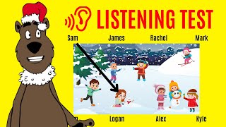 Christmas Listening Test English - Learn English - Christmas Activity (FREE PDF)
