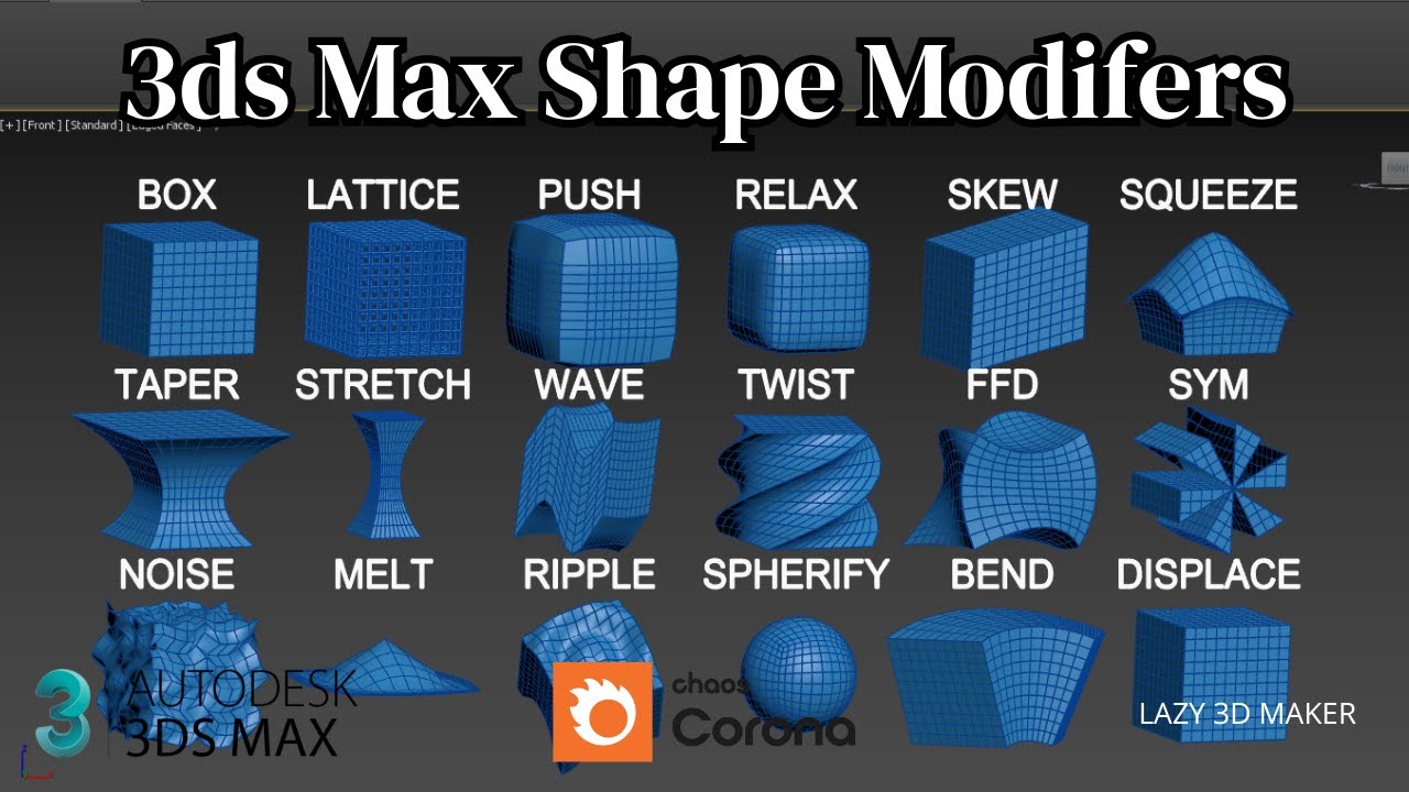 Basic Shape Modifier in 3ds Max.