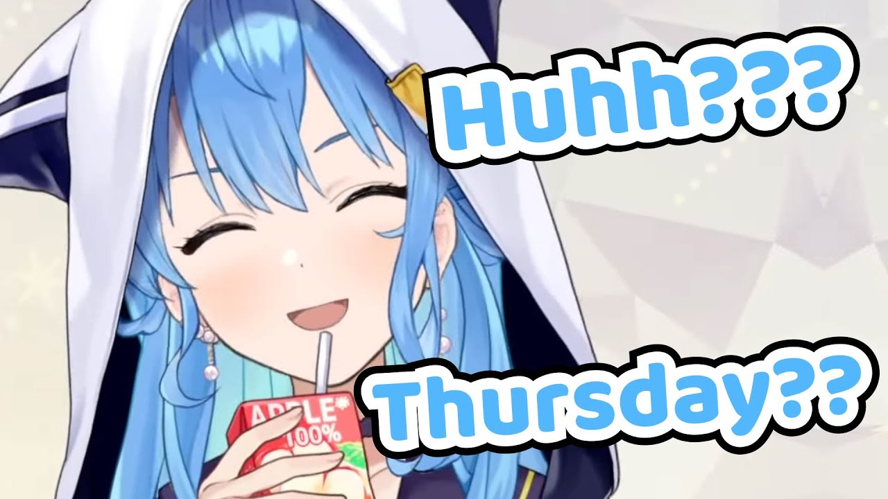 Cute Suisei Tried To Say "Thursday"【Hololive | Hoshimachi Suisei】