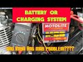 Battery or charging system problem Ng motor