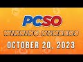 P52M Jackpot Ultra Lotto 6/58, 2D, 3D, 4D, and Mega Lotto 6/45 | October 20, 2023