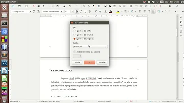Como numerar página a partir de uma página escolhida no LibreOffice?