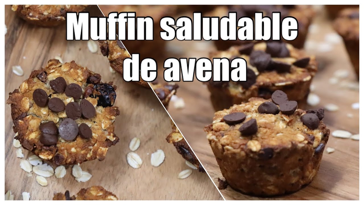 Como hacer Muffins de plátano y pepitas de chocolate/sin gluten/sin