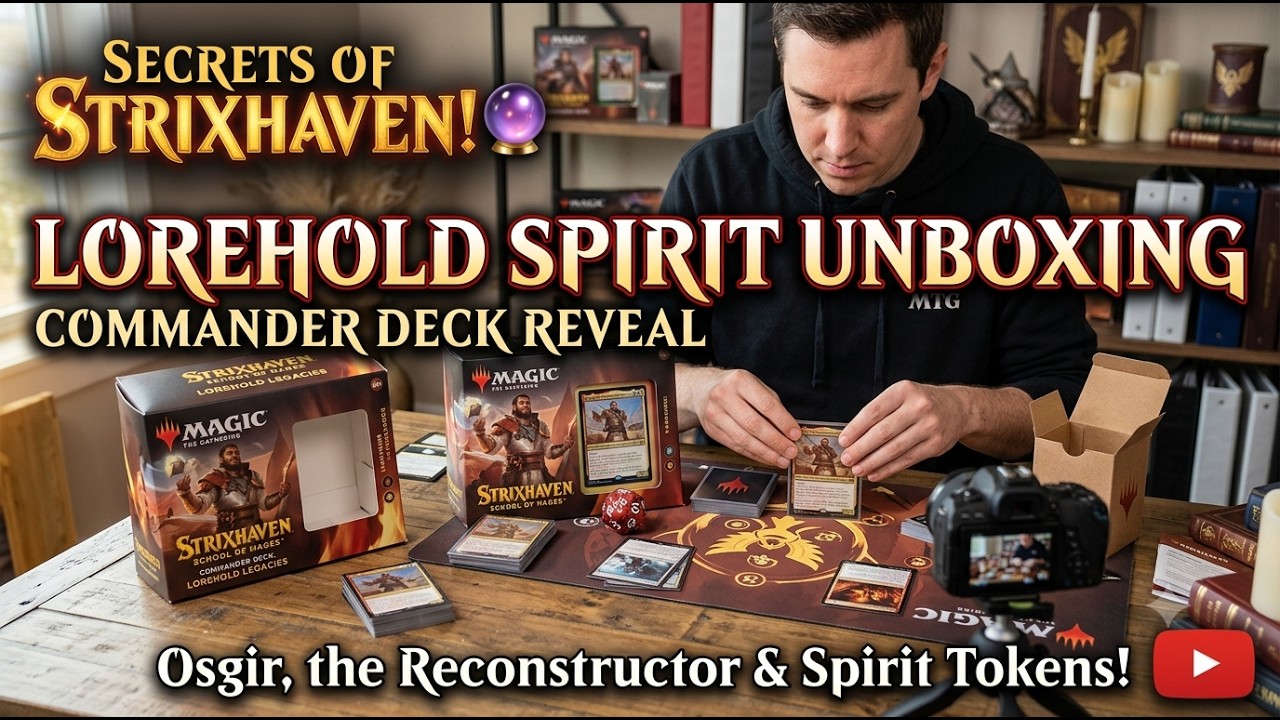 MTG Secrets of Strixhaven Lorehold Spirit Commander Deck unboxing