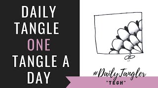 Daily Tangle - Pattern -   Tagh   |How to draw...| #DailyTangler