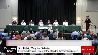 Community News Ottawa: First Public Mayoral Debate | Rogers tv