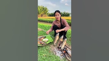 Một buổi chiều miền Tây:Cá lóc nướng trui siêu ngon #food #mientayqueem #calocnuongtrui #calocnuong