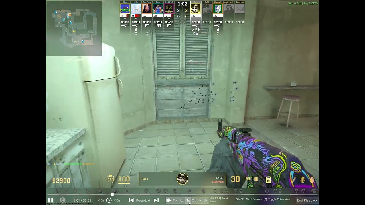 Paco 1 vs. 5 Ace Clutch @Mirage