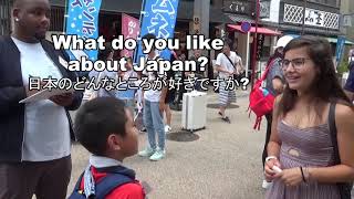 浅草で小学生が外国人観光客にインタビュー　2018年度版 Part 1