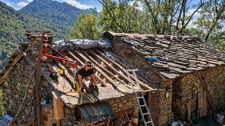 Opening the Old Stone Roof | Alone in the Alps | EP 140