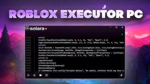 Roblox Executor "Solara" Byfron Bypass + Keyless [NEW] Exploit On Roblox PC