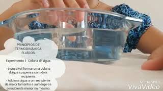 Experimento de Fenômenos dos Transportes - FLUÍDOS Experimento de Fenômenos dos Transportes - FLUÍDOS