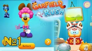 КОТ ГАРФИЛД И ОДДИ В игре Garfield rush №1