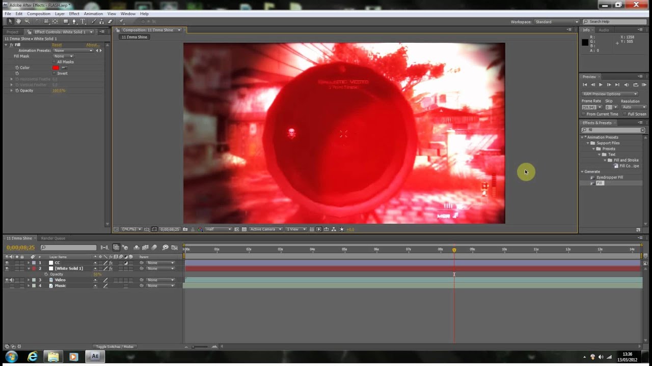 Adobe After Effects - Colour Flash Tutorial