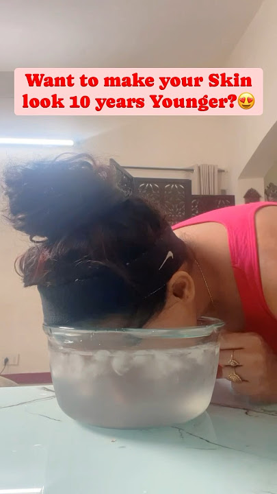 🧊❄️Dipping your face in ice water every morning acts as an Anti-Aging for the skin #shorts #short