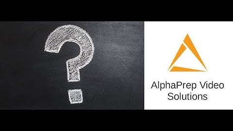 AlphaPrep Video Solutions BONUS!