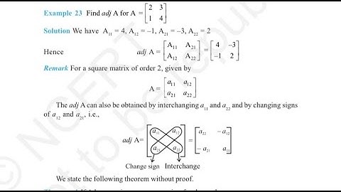 EXERCISE 4.5 EXAMPLES EX 23 TO EX 26 NCERT SOLUTIONS OF CHAPTER-4 DETERMINANTS CLASS 12TH