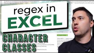 REGEX in Excel 101 - Lesson 1 -  Character Classes