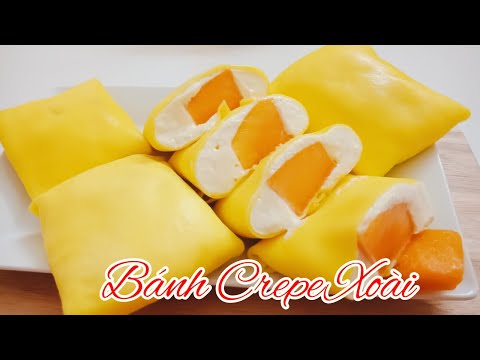 Video BÁNH CREPE XOÀI | Mango pancake | Nga's Kitchen - youtube