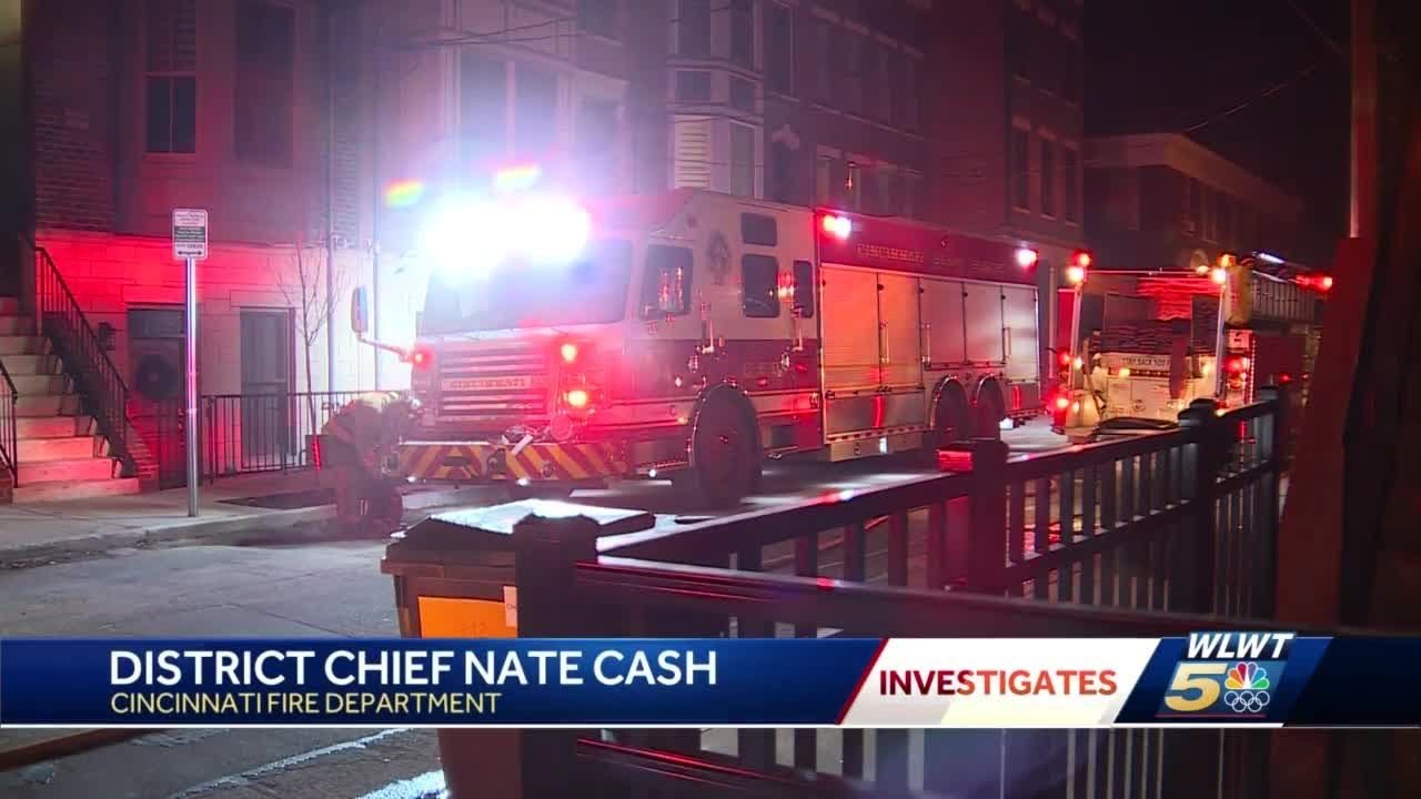 Firefighter hospitalized after falling through hole while fighting house fire in Over-the-Rhine