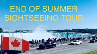 Niagara Falls 🇨🇦 Guided Walking Tour Along The River To The Falls & Clifton Hill Labour Day 🎧 HDR