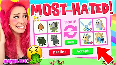 Trading the *MOST HATED* Pets in Adopt Me for 24 Hours! Roblox Adopt Me Trading