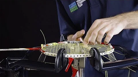 Professional badminton racket stringing in 10 steps - DayDayNews