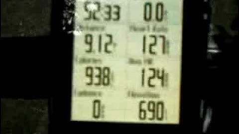 Edge 705 Garmin demo of datafields in use