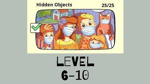 Brain Wash: Hidden Objects level 6 7 8 9 10