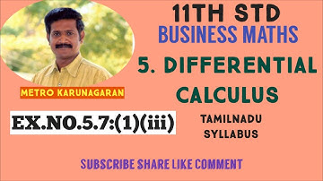 11th Std BM Ex.5.7(1)(iii) Differentiate with respect to x, (sinx)^tanx