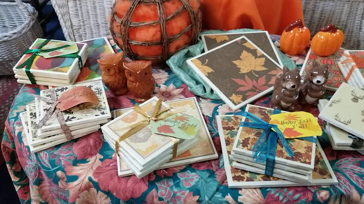 Fall and Halloween coasters.