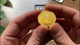 Gold Plated Tungsten Maple and the No-ping Gold Maples - coin ping test