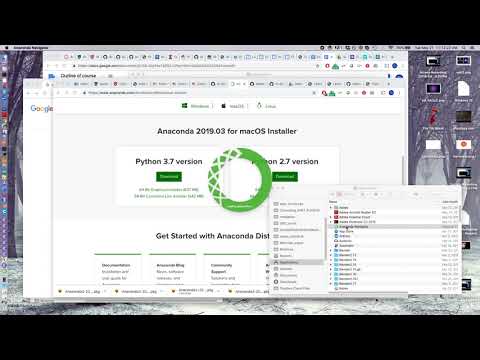 Install Anaconda and Beginning use of Jupyter notebook on a Mac (GUI)
