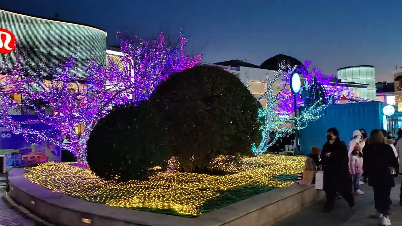 Christmas decorations in Solana Shopping Mall - Beijing China