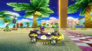 Mario Kart Wii -  50cc Flower Cup -  Waluigi