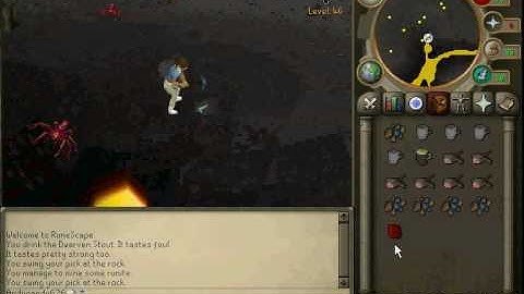 Runite mining at level 83
