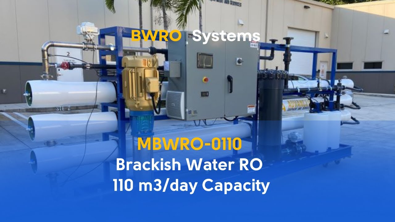 ADVANCEES - Brackish water Reverse Osmosis system 400m3d / 110000 GPD capacity