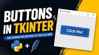 Python Tkinter Crash Course #1 - How to create a Buttons in Python Tkinter