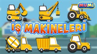 İş Makinelerini Tanıyalım Çocuklar İçin Dozer, Kepçe, Asfalt Makinesi