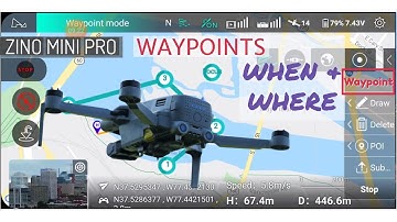 Zino Mini Pro Where and When to use Waypoints