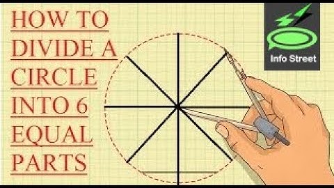 How to divide a circle into 6 equal parts|| Using only compass and a ruler