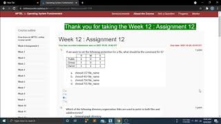 Operating system fundamentals || week 12 || NPTEL || JULY 2021 screenshot 4