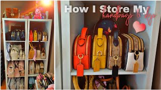How I Store My Handbags and Slgs | Purse Storage and Organization