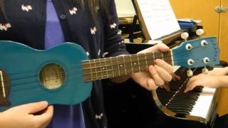 Video thumbnail of "Ukulele/Piano - The Moon Represents My Heart/ Laputa The Castle in The Sky 天空之城裡的月亮代表我的心"